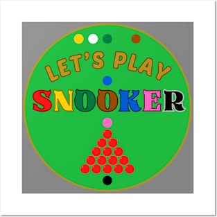 Lets Play Snooker Balls Snooker Lover 3 Posters and Art